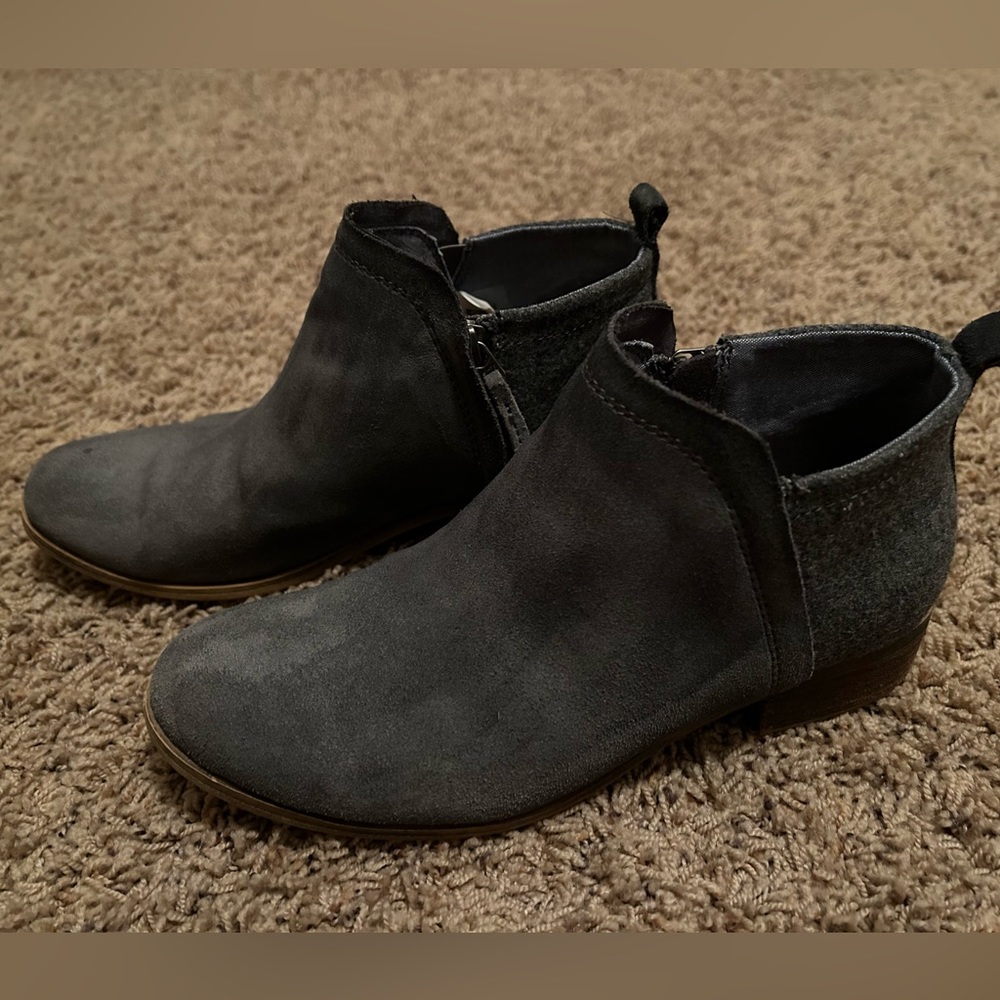 TOMS Deia Ankle Boots Gray Size 7